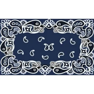Gift Company Fußmatte Bandana Blau, Cocco/PVC, 75 x 1,5 x 45 cm