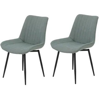 Hela Drehstuhl BERGEN Polyester grün 2er Set