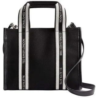 Ted Baker Umhängetasche Georjea Branded Webbing Canvas Small Tote Ecru