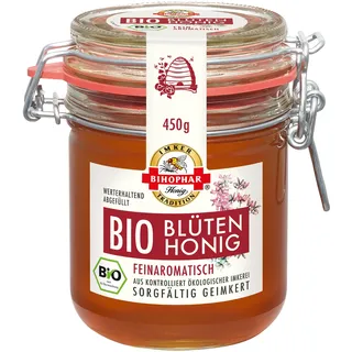 BIHOPHAR Bio Blüten-Honig flüssig, 450g