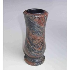 designgrab Taille-small Grabvase aus Granit Gneis Halmstad - sehr kleine Vase für Wand- und kleine Urnengräber!