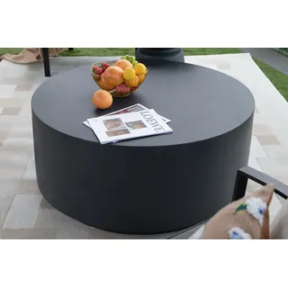 ROME Couchtisch aus Beton | minimalistisch | pflegeleicht | 86 x 86 x 41 cm - Weiß, Grau