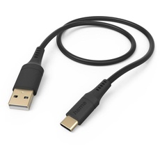 Bild Ladekabel Flexible USB-A/USB-C 1.5m Silikon schwarz