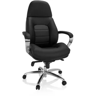 HJH Office Chefsessel Kunstleder Schwarz