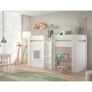 Vipack Hochbett , Weiß , Holz , Höhe ca. 16 cm , 90x200 cm , Babymöbel & Kindermöbel, Kinderzimmer & Jugendzimmer, Kinderbetten, Hochbetten