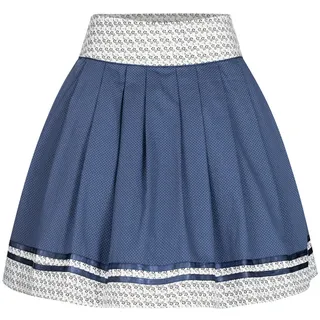Dirndl NÜBLER "Trachtenrock Gitta", Damen, Gr. 40, EURO, blau, Obermaterial: 100% Baumwolle CO., Kleider Dirndl