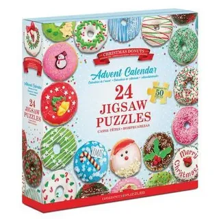 Eurographics Puzzle-Adventskalender - Christmas Donuts, 24 x 50 Teile, 12.5 x 12.5 cm, 9924-5806
