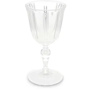 Excelsa Country Chic Weinglas 25 cl, Kunststoff, transparent, 9.3 x 9.3 x 18.5 cm