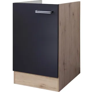 Flex-Well Exclusiv Spülenunterschrank Lara 50 cm ohne Arbeitsplatte Anthrazit -