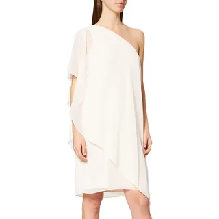 Swing Damen fließendes One-Shoulder Chiffonkleid (Bluse), Orange (Peach 794), 34