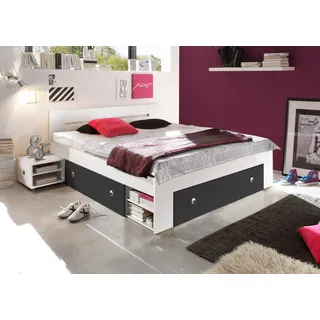 Pol Power Stefan Bett Holzwerkstoff Melaminbeschichtet 3 Schubladen 140x200 cm