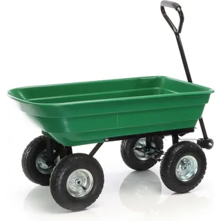 Wiltec Gartenwagen Kippfunktion 50 l grün