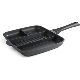 Lacor 27832 Titanium Pro Pfanne mit Antihaftbeschichtung, 4 in 1, 32 x 26 cm, Aluminium