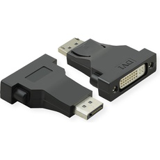Value DisplayPort-DVI Adapter, DP Stecker-DVI Buchse (0.15 m), Video Kabel