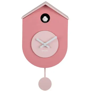 Karlsson Wanduhr Grato, Pink, Kunststoff, 9x33x17.5 cm, Dekoration, Uhren, Wanduhren