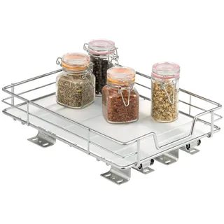bremermann Teleskop-Gewürzregal, Chrom, Metall 21x8x28 cm, Küchenzubehör