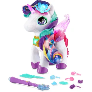 Vtech® Plüschfigur »KidiFriends, Styla, mein Blumenzauber-Einhorn«, mit Licht- und Soundeffekten, bunt