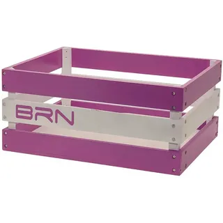 Brn Legno Versilia Korb - Purple / White - One Size