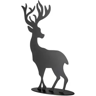Fink Weihnachtsfigur »Hirsch JASPER« Weihnachtsdeko aus Eisen, schwarz