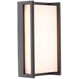 LUTEC LED-Wandleuchten für den Außenbereich, 1100LM 3000K Warmweiß, moderne Aluminium-Wandleuchte für den Außenbereich, wasserdichte Innenwandleuchte für Haustür, Veranda, Hausflur, Garten, dunkelgrau
