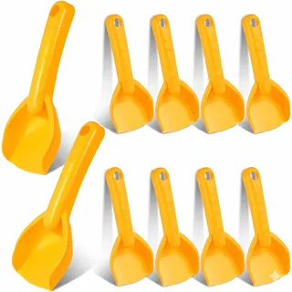 10 Stück Sandschaufeln für Kinder Strandspielzeug Kleine Plastik Schaufel Bruchsicher für Sandkasten Garten Sommer Outdoor Aktivitäten Mehrfarbig Handbagger Gartenwerkzeug Ergonomisches Design Schaufe