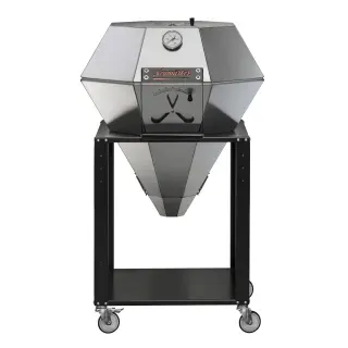 Neumärker Diamant Grill Holzkohle Outdoor, Holzkohlegrill aus hochwertigem Edelstahl mit doppelwandigem Gehäuse, Kompakt-Set