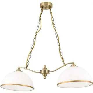 Orion Leuchten Hängeleuchte Old Style 85 x 30cm Antik Milchglas