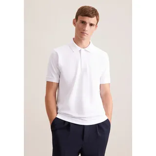 Poloshirt SEIDENSTICKER "Regular", Herren, Gr. L, weiß, 100% Baumwolle, unifarben, regular fit, Shirts Poloshirt, Polo Uni
