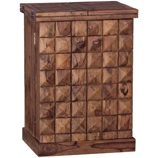 MID.YOU Barschrank ca. 64x91 cm Sheesham massiv