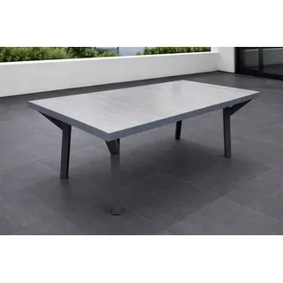 Gardissimo SOLIDO Alu Gartentisch Keramik 185x100cm anthrazit