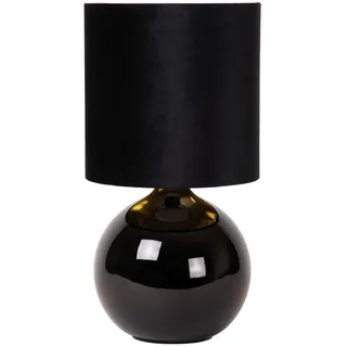 Lucide Tischleuchte , Schwarz , Glas , rund , 46.5 cm , RoHS, Reach, Europäischer Sicherheitsstandard , Lampen & Leuchten, Innenbeleuchtung, Tischlampen, Tischlampen