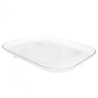 Lazy Susan Drehbarer Tisch Organizer für Kühlschrank Klar Kühlschrank Organizer Schwenkbares Gewürzregal Schwenkbarer Kühlschrank Organizer für Schränke Tische Sideboards Küchenarbeitsplatten (L)