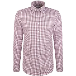Seidensticker Herren Slim Fit Langarm Business-Hemd Hemd, Lila, 41 EU