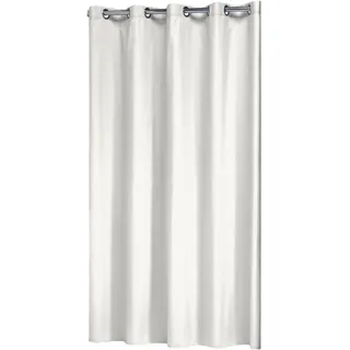 Sealskin Textil Duschvorhang Coloris, Farbe: Weiß, B x H: 180 x 200 cm