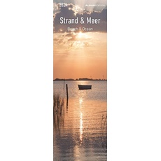 Strand & Meer 2024 - Lesezeichenkalender 5,5x16,5 cm - Beach & Ocean - Lesehilfe - Alpha Edition