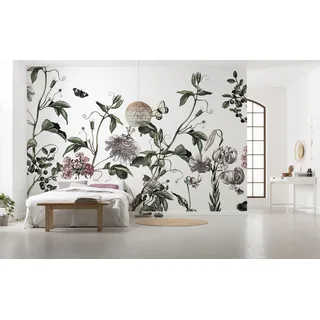 KOMAR »Digitaldruck Vlies - Paradis de Papillons - Größe 400 x 250 cm« bedruckt glatt Wohnzimmer, Schlafzimmer,