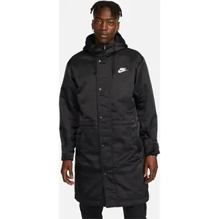 Nike M Nk Club Stadium Parka Black/White L - Schwarz
