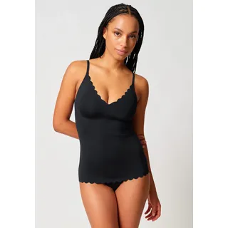 Achseltop SKINY "Sensation", Damen, Gr. 36, 1 Stk., N-Gr, schwarz, Obermaterial: 56% Polyamid, 44% Elasthan, unifarben, normal, Unterhemden Achseltop