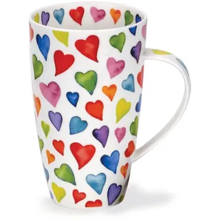 Dunoon Tasse aus Knochenporzellan, Herz-Motiv