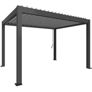 Biohort Pavillon 4,05 x 2,64 m Dunkelgrau/Silber-Metallic