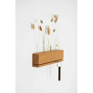 anaan Edge Schlüsselbrett Holz Schlüsselboard Trockenblumenständer Wand