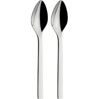 WMF Bestecklöffel "Nuova" 2-tlg., gezahnte Löffelkante, Cromargan Edelstahl, Geschenkverpackung, edelstahl