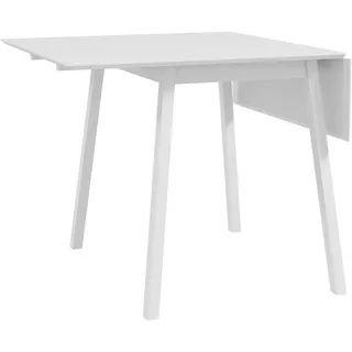 Homcom Esstisch klappbar, Kiefernholz, Weiß , Holz , 86x75x110 cm , Esszimmer, Esstische