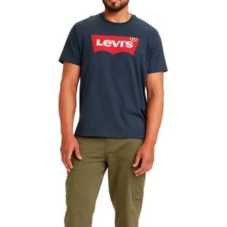 Levi's Herren Graphic Set-In Neck T-Shirt Batwing Logo, Dress Blues, XXL