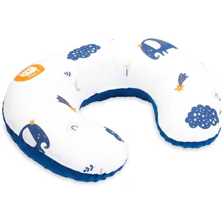 Totsy Baby Stillkissen klein Minky 130 x 45 cm - Stillhörnchen kleines Still Kissen Nursing Breastfeeding Pillow für unterwegs Regenbogen