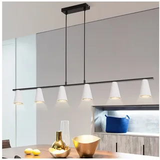 ZMH Pendelleuchte Esstisch Modern Hängelampe: Glas Hängeleuchte Esszimmer 4 Flammig Esstischlampe Hängend 150CM Höhenverstellbar Kristall E27 Pendellampe für Küche Wohnzimmer Ohne Leuchtmittel