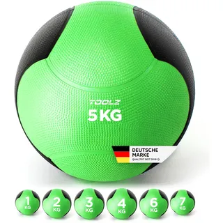 toolz 5 kg Medizinball - Green / Black - 5 kg