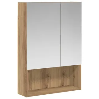 vidaXL Badezimmerspiegelschrank Kunsthandwerk Eiche 50 x 14,5 x 70 cm - Braun