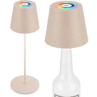 Briloner 3 in 1 RGBW LED Tischlampe Beige 2 St.