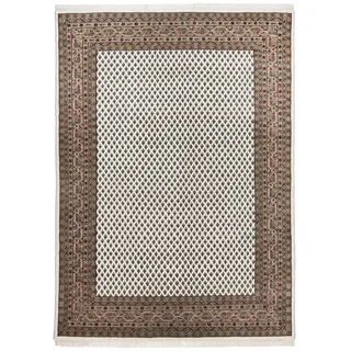 Rug and Roll Orientteppich Indo Mir, klassisch, strapazierfähig 120x180 cm , Creme , Textil , Orientalisch , Rechteckig , 120x180 cm , antistatisch , Teppiche und Böden, Teppiche, Orientteppiche